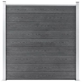 Grauer WPC-Gartenzaun 180x186 cm von vidaXL, Zaunpaneele - Ref: Foro24-49067, Preis: 483,93 €, Rabatt: %