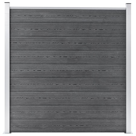 Grauer WPC-Gartenzaun 180x186 cm von vidaXL, Zaunpaneele - Ref: Foro24-49067, Preis: 302,80 €, Rabatt: %