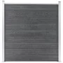 Valla de jardín de WPC gris 180x186 cm de vidaXL, Paneles de vallas - Ref: Foro24-49067, Precio: 483,52 €, Descuento: %