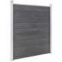 Grauer WPC-Gartenzaun 180x186 cm von vidaXL, Zaunpaneele - Ref: Foro24-49067, Preis: 302,80 €, Rabatt: %