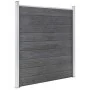 Valla de jardín de WPC gris 180x186 cm de vidaXL, Paneles de vallas - Ref: Foro24-49067, Precio: 483,52 €, Descuento: %