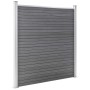 Grauer WPC-Gartenzaun 180x186 cm von vidaXL, Zaunpaneele - Ref: Foro24-49067, Preis: 302,80 €, Rabatt: %