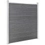 Valla de jardín de WPC gris 180x186 cm de vidaXL, Paneles de vallas - Ref: Foro24-49067, Precio: 483,52 €, Descuento: %