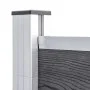 Valla de jardín de WPC gris 180x186 cm de vidaXL, Paneles de vallas - Ref: Foro24-49067, Precio: 483,52 €, Descuento: %