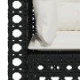 Sofá de jardín de 3 plazas con cojines ratán sintético negro by vidaXL, Outdoor sofas - Ref: Foro24-365938, Price: 254,41 €, ...