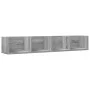 Mueble de pared madera de ingeniería gris Sonoma 99x18x16,5 cm by vidaXL, Shelves and shelves - Ref: Foro24-840453, Price: 30...