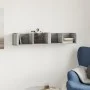 Mueble de pared madera de ingeniería gris Sonoma 99x18x16,5 cm by vidaXL, Shelves and shelves - Ref: Foro24-840453, Price: 30...