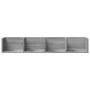 Mueble de pared madera de ingeniería gris Sonoma 99x18x16,5 cm by vidaXL, Shelves and shelves - Ref: Foro24-840453, Price: 30...