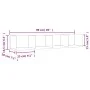 Wandregal aus grauem Sonoma-Ingenieurholz 99x18x16,5 cm von vidaXL, Regale und Regale - Ref: Foro24-840453, Preis: 30,54 €, R...