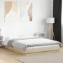 Sonoma oak wood bed frame with LED lights 140x200 cm by vidaXL, Beds and slatted bases - Ref: Foro24-3281100, Price: 179,43 €...