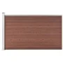 WPC brauner Gartenzaun 175x105 cm von vidaXL, Zaunpaneele - Ref: Foro24-49074, Preis: 164,39 €, Rabatt: %
