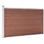 WPC brauner Gartenzaun 175x105 cm von vidaXL, Zaunpaneele - Ref: Foro24-49074, Preis: 164,39 €, Rabatt: %