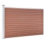 WPC brauner Gartenzaun 175x105 cm von vidaXL, Zaunpaneele - Ref: Foro24-49074, Preis: 152,05 €, Rabatt: %