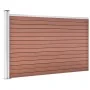 WPC brauner Gartenzaun 175x105 cm von vidaXL, Zaunpaneele - Ref: Foro24-49074, Preis: 164,39 €, Rabatt: %