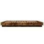 Bed frame with LED lights smoked oak wood 140x200 cm by vidaXL, Beds and slatted bases - Ref: Foro24-3281102, Price: 179,23 €...