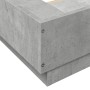 Betongrauer Bettrahmen aus Holzwerkstoff, 135 x 190 cm von vidaXL, Betten und Lattenroste - Ref: Foro24-3281227, Preis: 159,6...