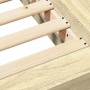 Bettgestell aus Sonoma-Eiche-Holzwerkstoff, 120 x 190 cm von vidaXL, Betten und Lattenroste - Ref: Foro24-3281233, Preis: 155...