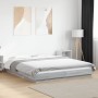 Sonoma-grauer Holzwerkstoff-Bettrahmen 160 x 200 cm von vidaXL, Betten und Lattenroste - Ref: Foro24-3281180, Preis: 168,30 €...