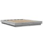Sonoma-grauer Holzwerkstoff-Bettrahmen 160 x 200 cm von vidaXL, Betten und Lattenroste - Ref: Foro24-3281180, Preis: 168,30 €...