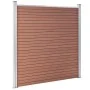 Brown WPC garden fence 180x186 cm by vidaXL, fence panels - Ref: Foro24-49066, Price: 406,57 €, Discount: %