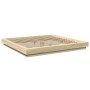 Sonoma oak engineered wood bed frame 200x200 cm by vidaXL, Beds and slatted bases - Ref: Foro24-3281163, Price: 180,50 €, Dis...