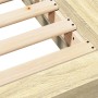 Estructura de cama madera de ingeniería roble Sonoma 140x190 cm