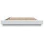 Weißer Bettrahmen aus Holzwerkstoff, 120 x 200 cm von vidaXL, Betten und Lattenroste - Ref: Foro24-3281196, Preis: 157,07 €, ...