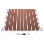 Brauner WPC-Gartenzaun 180x186 cm von vidaXL, Zaunpaneele - Ref: Foro24-49066, Preis: 392,91 €, Rabatt: %