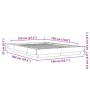 Weißer Bettrahmen aus Holzwerkstoff, 120 x 190 cm von vidaXL, Betten und Lattenroste - Ref: Foro24-3281231, Preis: 160,63 €, ...