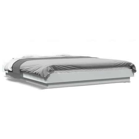 Weißer Bettrahmen aus Holzwerkstoff, 160 x 200 cm von vidaXL, Betten und Lattenroste - Ref: Foro24-3281175, Preis: 169,44 €, ...