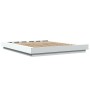 White engineered wood bed frame 160x200 cm by vidaXL, Beds and slatted bases - Ref: Foro24-3281175, Price: 169,44 €, Discount: %