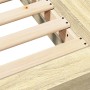 Bettgestell aus Sonoma-Eiche-Holzwerkstoff, 160 x 200 cm von vidaXL, Betten und Lattenroste - Ref: Foro24-3281177, Preis: 164...