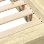 Sonoma oak engineered wood bed frame 160x200 cm by vidaXL, Beds and slatted bases - Ref: Foro24-3281177, Price: 162,42 €, Dis...