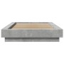 Concrete gray engineered wood bed frame 100x200cm by vidaXL, Beds and slatted bases - Ref: Foro24-3281206, Price: 139,30 €, D...
