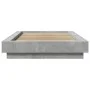 Concrete gray engineered wood bed frame 100x200cm by vidaXL, Beds and slatted bases - Ref: Foro24-3281206, Price: 137,64 €, D...