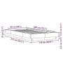 Concrete gray engineered wood bed frame 100x200cm by vidaXL, Beds and slatted bases - Ref: Foro24-3281206, Price: 137,64 €, D...