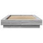 Estructura de cama madera de ingeniería gris Sonoma 75x190 cm de vidaXL, Camas y somieres - Ref: Foro24-3281250, Precio: 125,...