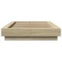 Bettgestell aus Sonoma-Eiche-Holzwerkstoff, 90 x 200 cm von vidaXL, Betten und Lattenroste - Ref: Foro24-3281212, Preis: 136,...