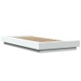 Estructura de cama madera de ingeniería blanca 90x200 cm de vidaXL, Camas y somieres - Ref: Foro24-3281210, Precio: 142,18 €,...