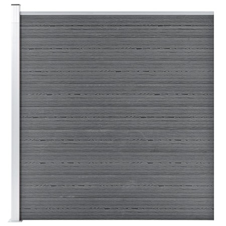 WPC Gartenzaun grau 175x186 cm von vidaXL, Zaunpaneele - Ref: Foro24-49069, Preis: 235,70 €, Rabatt: %