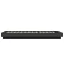 Black engineered wood bed frame 100x200 cm by vidaXL, Beds and slatted bases - Ref: Foro24-3281204, Price: 141,81 €, Discount: %