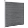 WPC Gartenzaun grau 175x186 cm von vidaXL, Zaunpaneele - Ref: Foro24-49069, Preis: 235,70 €, Rabatt: %