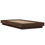 Bettgestell aus eichenbraunem Holzwerkstoff, 90 x 190 cm von vidaXL, Betten und Lattenroste - Ref: Foro24-3281244, Preis: 137...