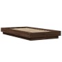 Bettgestell aus eichenbraunem Holzwerkstoff, 90 x 190 cm von vidaXL, Betten und Lattenroste - Ref: Foro24-3281244, Preis: 137...