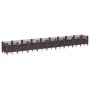 Jardinera con clavijas PP marrón 363,5x43,5x43,5 cm de vidaXL, Maceteros y jardineras - Ref: Foro24-368026, Precio: 95,64 €, ...