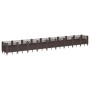 Jardinera con clavijas PP marrón 363,5x43,5x43,5 cm by vidaXL, Pots and planters - Ref: Foro24-368026, Price: 96,80 €, Discou...