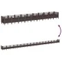 Jardinera con clavijas PP marrón 363,5x43,5x43,5 cm de vidaXL, Maceteros y jardineras - Ref: Foro24-368026, Precio: 95,64 €, ...