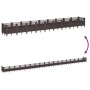 Jardinera con clavijas PP marrón 363,5x43,5x43,5 cm by vidaXL, Pots and planters - Ref: Foro24-368026, Price: 96,80 €, Discou...