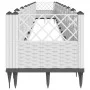 Jardinera con clavijas PP blanco 363,5x43,5x43,5 cm de vidaXL, Maceteros y jardineras - Ref: Foro24-368030, Precio: 99,29 €, ...