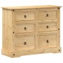 Cómoda cajonera Corona madera maciza de pino 110x43x91 cm by vidaXL, Storage trunks - Ref: Foro24-4005676, Price: 230,20 €, D...